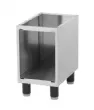 Pitement neutre - Ouvert - Pieds rglables en plastique Dimensions : 330x530x570mm Fabrication : inox 430