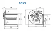 Moteur 9/9 de hotte professionnelle SWEGON DD9/9-410_PROMO