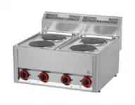 4 plaques électriques REDFOX profondeur 600mm - SP 60 ELS 4 plaques électriques REDFOX profondeur 600mm - SP 60 ELS