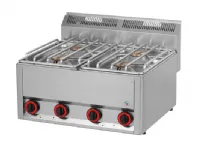 4 brûleurs puissants gaz REDFOX profondeur 600mm - SP 60 GLS 4 brûleurs puissants gaz REDFOX profondeur 600mm - SP 60 GLS