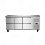 Table réfrigérée positive centrale 6 tiroirs profondeur 700mm SKYRAINBOW Table réfrigérée positive centrale 6 tiroirs profondeur 700mm SKYRAINBOW