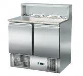 Saladette réfrigérée 2 portes avec granit et support inox SKYRAINBOW Saladette réfrigérée 2 portes avec granit et support inox SKYRAINBOW