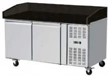 Table à pizza réfrigérée 2 portes avec granit noir sans vitrine SKYRAINBOW Table à pizza réfrigérée 2 portes avec granit noir sans vitrine SKYRAINBOW