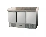 Saladette réfrigérée 3 portes avec granit sans vitrine SKYRAINBOW Saladette réfrigérée 3 portes avec granit sans vitrine SKYRAINBOW