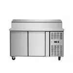 Table de préparation réfrigérée 2 portes profondeur 800mm SKYRAINBOW Table de préparation réfrigérée 2 portes profondeur 800mm SKYRAINBOW