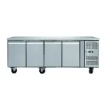 Table réfrigérée positive centrale 4 portes profondeur 600mm SKYRAINBOW Table réfrigérée positive centrale 4 portes profondeur 600mm SKYRAINBOW
