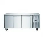 Table réfrigérée positive centrale 3 portes profondeur 700mm SKYRAINBOW Table réfrigérée positive centrale 3 portes profondeur 700mm SKYRAINBOW