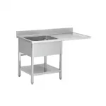 Plonge inox 1 bac avec égouttoir et PLV à droite SKYRAINBOW Plonge inox 1 bac avec égouttoir et PLV à droite SKYRAINBOW